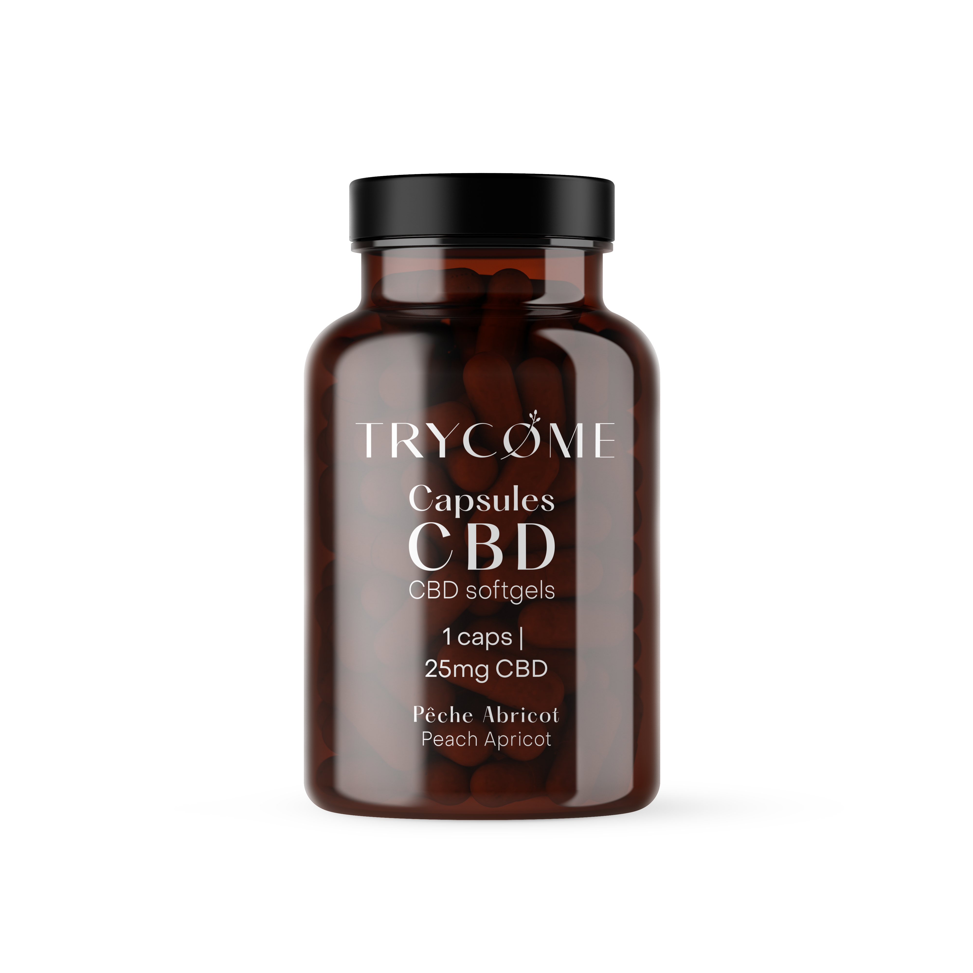 CAPSULES PÊCHE ABRICOT AU CBD 5% 25MG CBD - trycome.fr | CBD de haute qualité