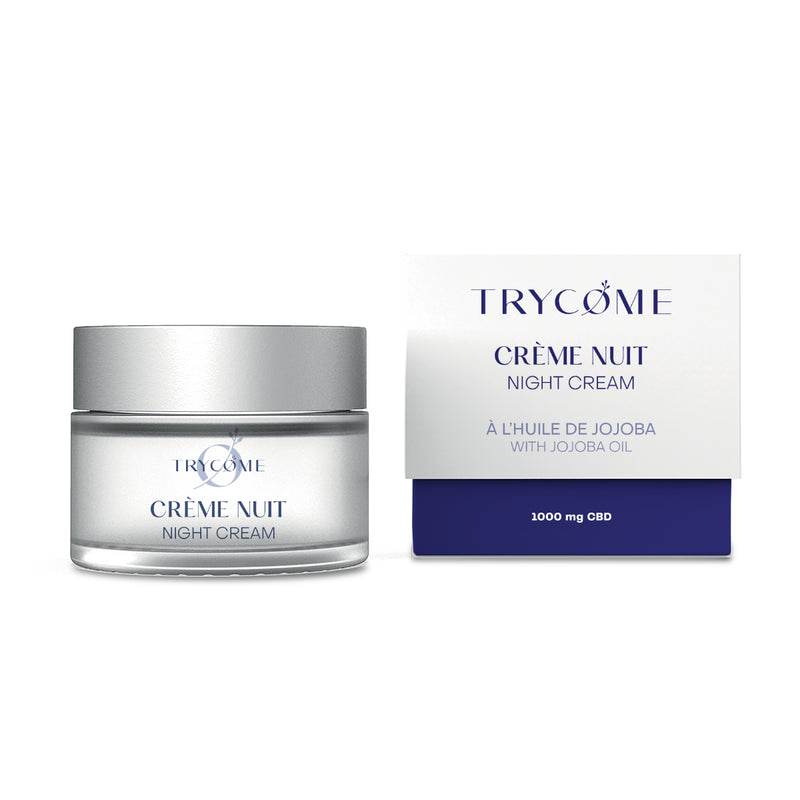 Crème Visage Anti-Âge Nuit CBD