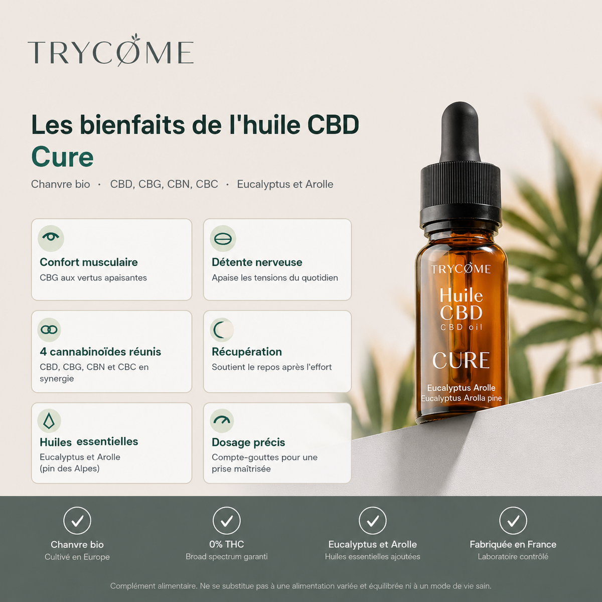 Huile CBD Broad Spectrum – Cure