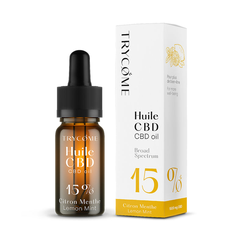 Huile CBD Aromatisée - Citron Menthe