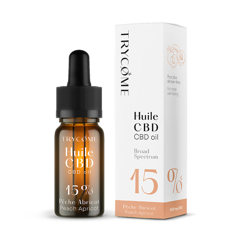 Huile CBD Aromatisée - Pêche abricot