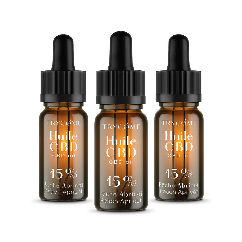 Huile CBD Aromatisée - Pêche abricot