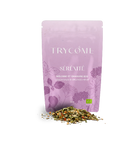 Infusion bio au CBD, mélisse et plantes apaisantes. Pour accompagner la détente mentale et émotionnelle. Sans THC, végane, fabriquée en France.