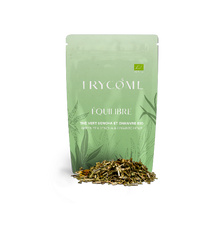 Infusion bio CBD & thé vert Sencha pour soutenir la clarté mentale, la concentration et l’équilibre. Sans THC, 100% végétale, fabriquée en France.