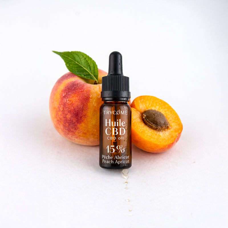 Huile CBD Aromatisée - Pêche abricot - trycome.fr | CBD de haute qualité