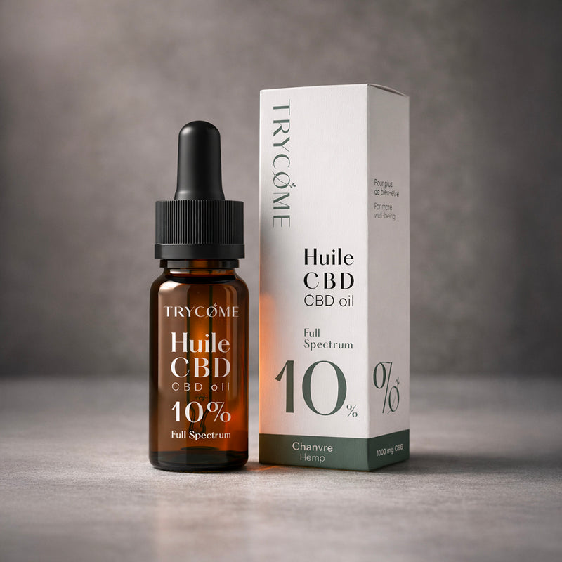 Huile CBD Full Spectrum 10% - trycome.fr | CBD de haute qualité