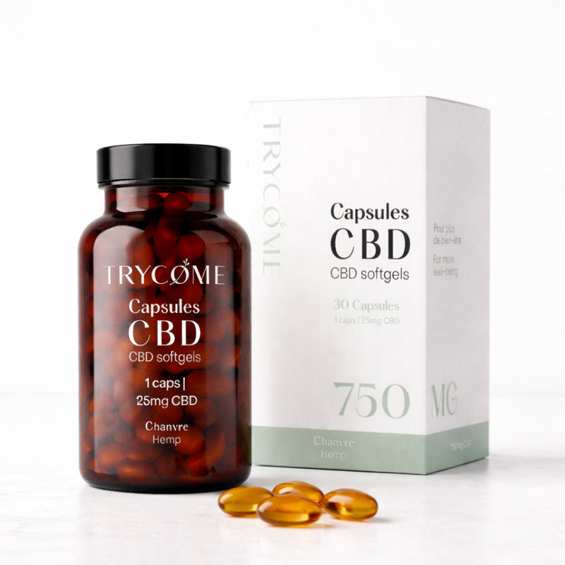 Gélules CBD 25mg - trycome.fr | CBD de haute qualité