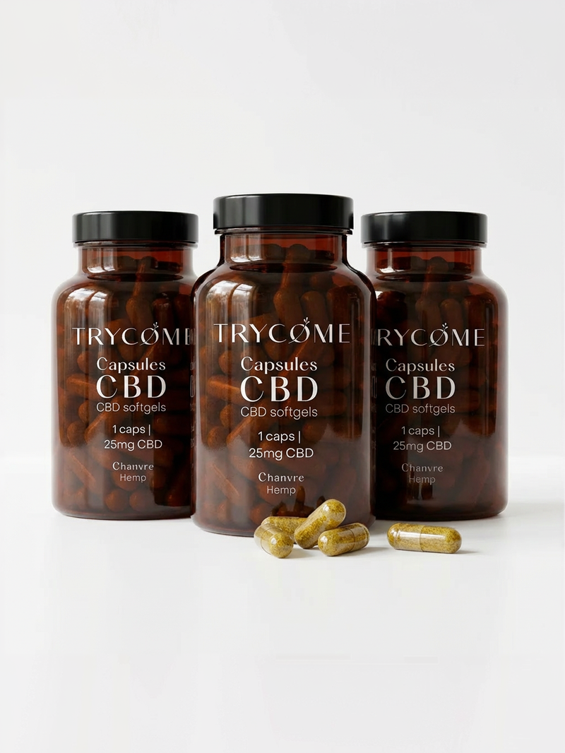 Capsules CBD 25mg - trycome.fr | CBD de haute qualité
