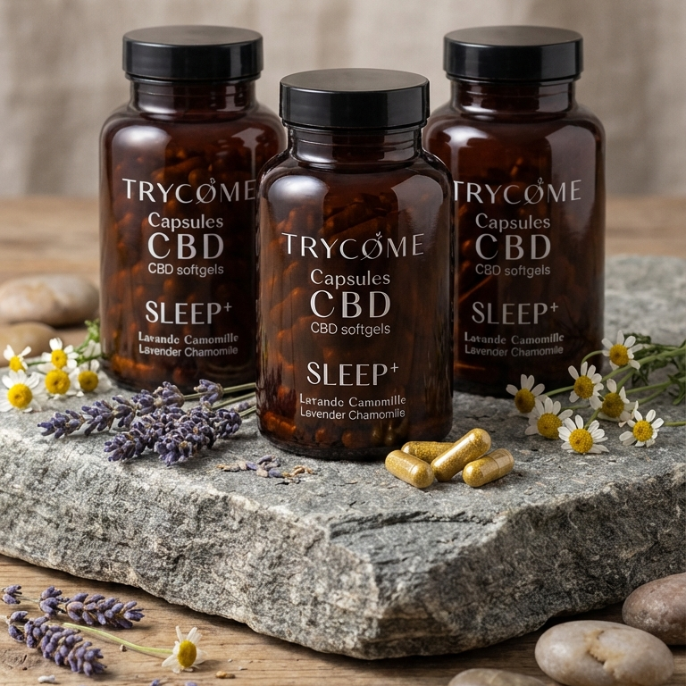Capsules Sleep+ CBD - trycome.fr | CBD de haute qualité